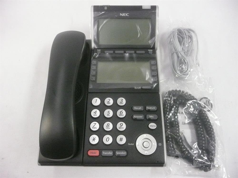 New NEC DT700 Series ITL-8LD-1 690010 8 Button Self-Labeling VoIP Telephone with Display and Speakerphone