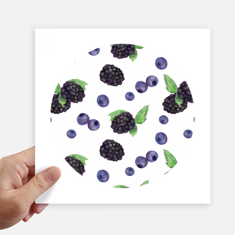 Pegatinas de arándano acuarela vinilo decorativo cuadrado 20x20cm para portátil y casco