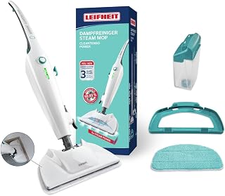Leifheit Limpiador de Vapor CleanTenso Power, Mopa a Vapor 680 ml