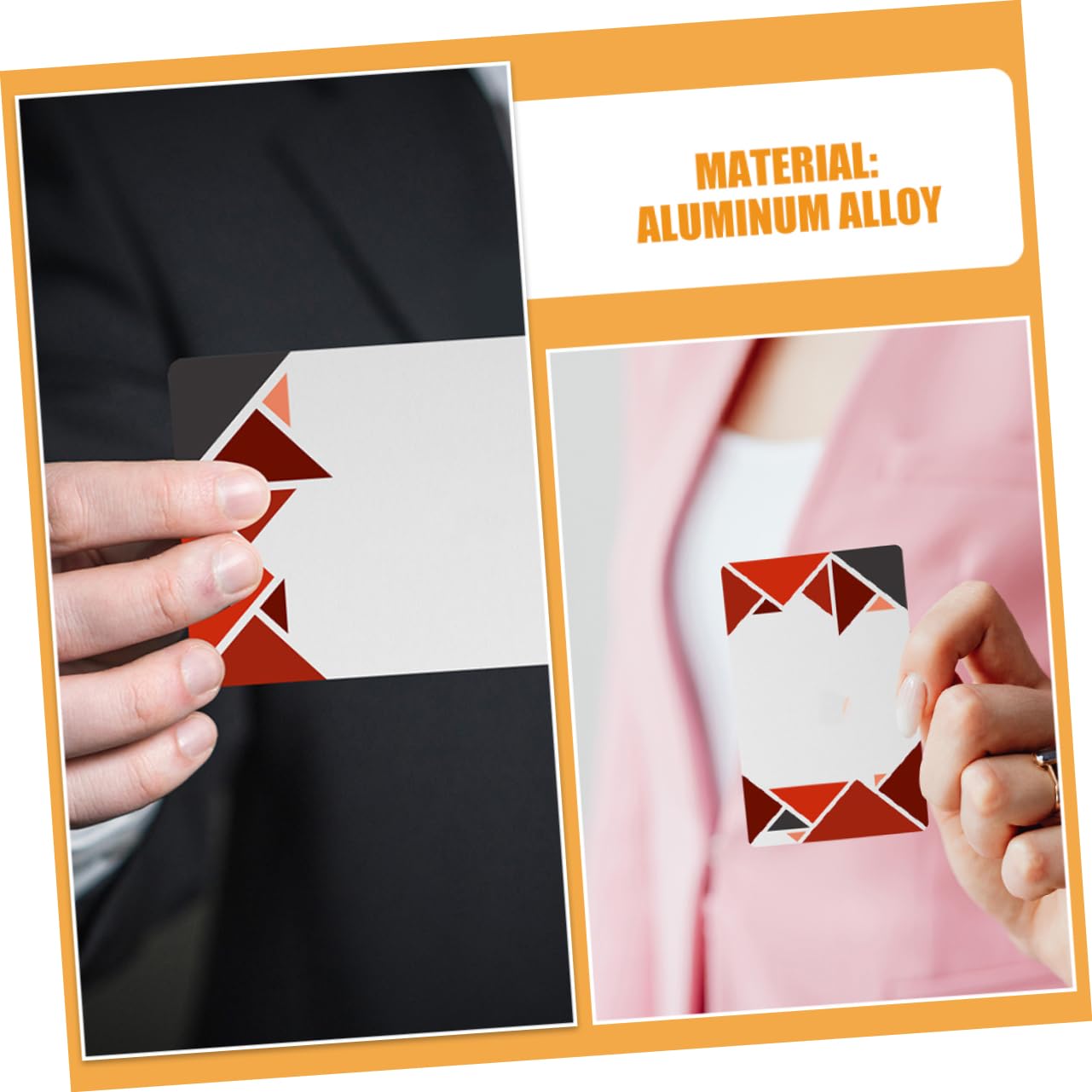 200 Tarjetas de Visita de Metal en Blanco de Aleación Metálica Plata | 0,21 Mm de Grosor, 3,4x2,1x0,009 Pulgadas, Impresión UV Color y Grabado