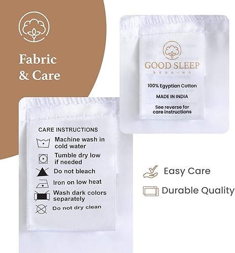 Miniatura 6 de Olympic - Juego de sábanas tamaño Queen, 100 % algodón egipcio, lujo de 600 hilos, juego de sábanas de 4 piezas, suave y transpirable, ajuste