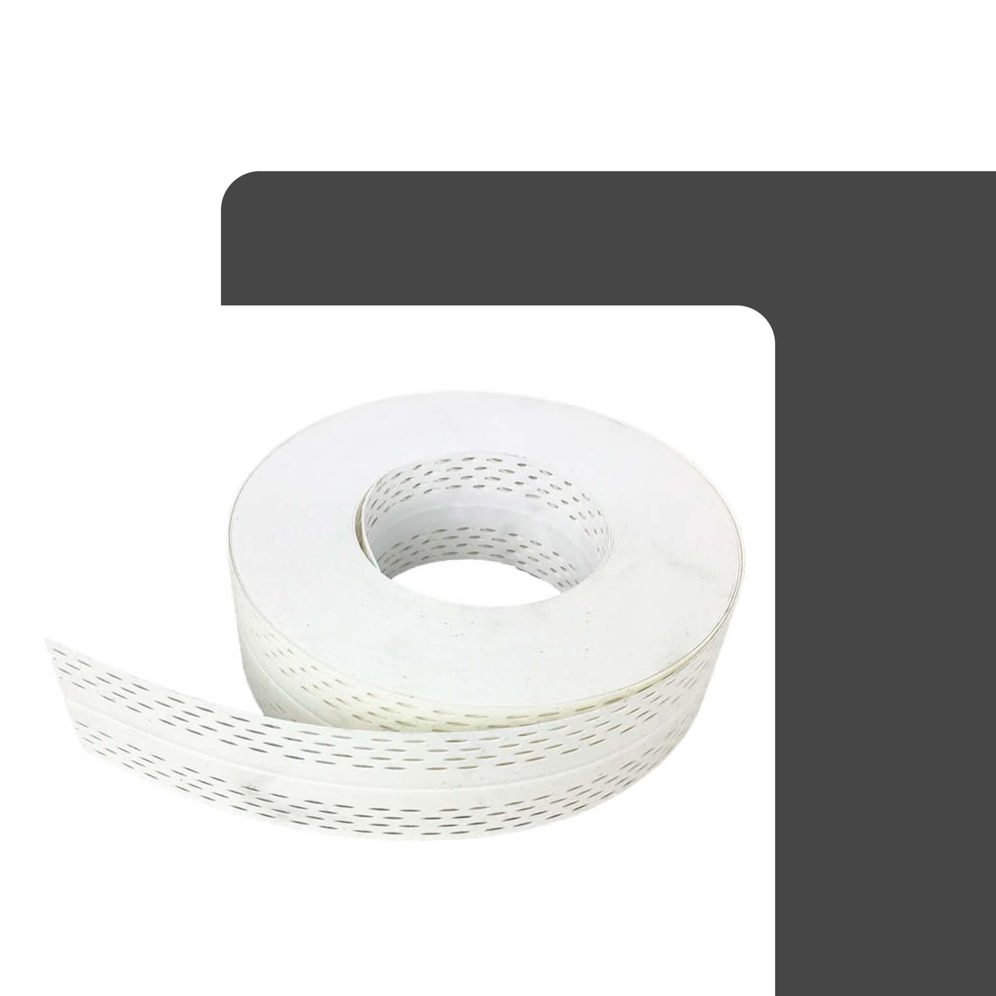 Perfil del borde UNO-BEAD 222 ángulo flexible blanco de 30,5 m de protección de cantos altos, para cantos interiores y exteriores en drywall, fácil de montar | Perfil angular flexible para interiores y exteriores en tabiques, PVC, revestido de fibra, prot
