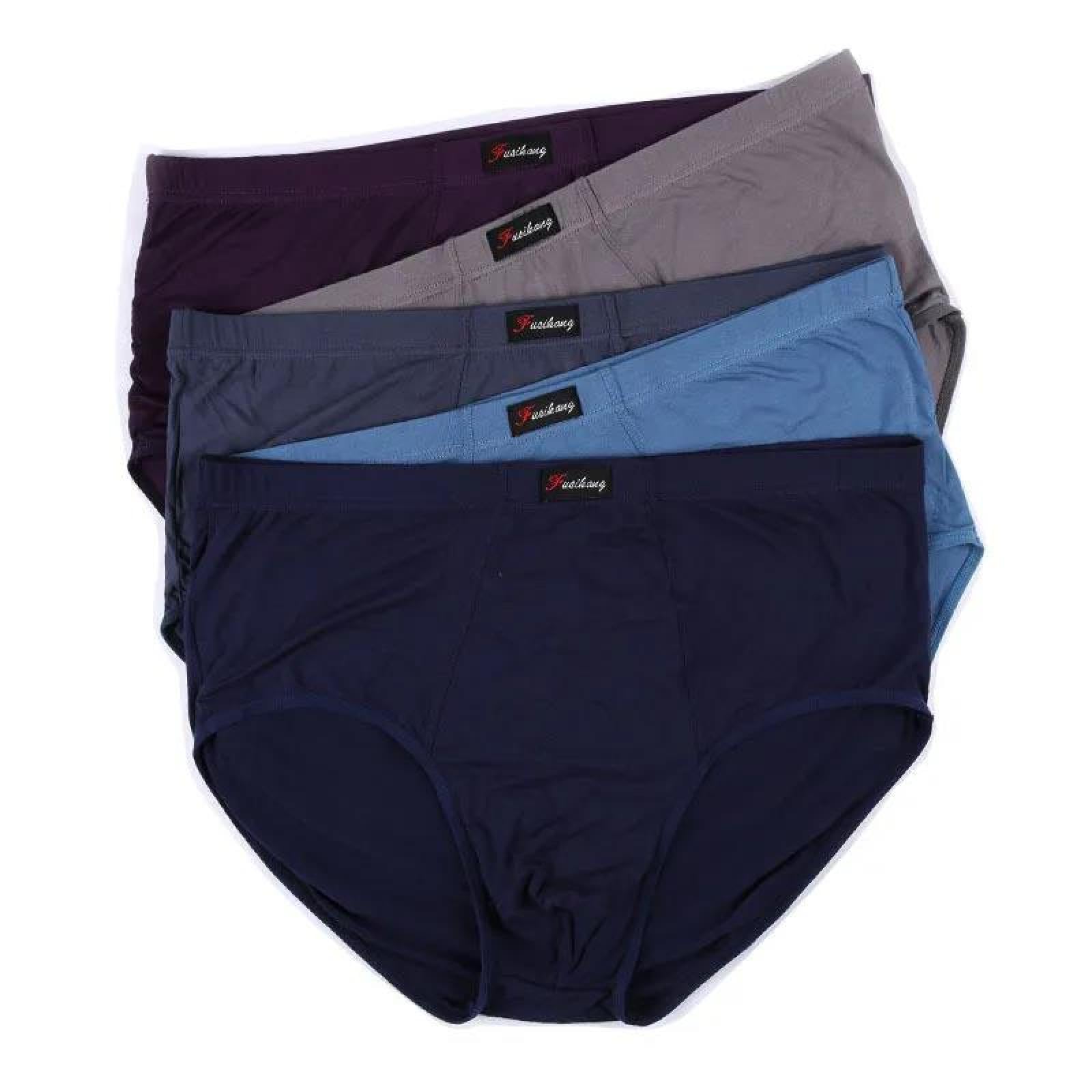Boxer Hombre Calzoncillos De Algodón para Hombre, Cómodos, Modal, Cintura Media, Lisos, Elásticos, Transpirables, De Talla Grande