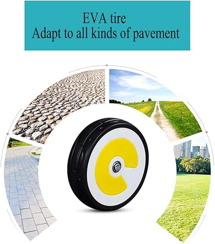 Miniatura 6 de Diversión para niñosniños triciclo de 3 ruedas con asiento ajustable rueda de EVA cerrada de 2 a 5 años amarillo