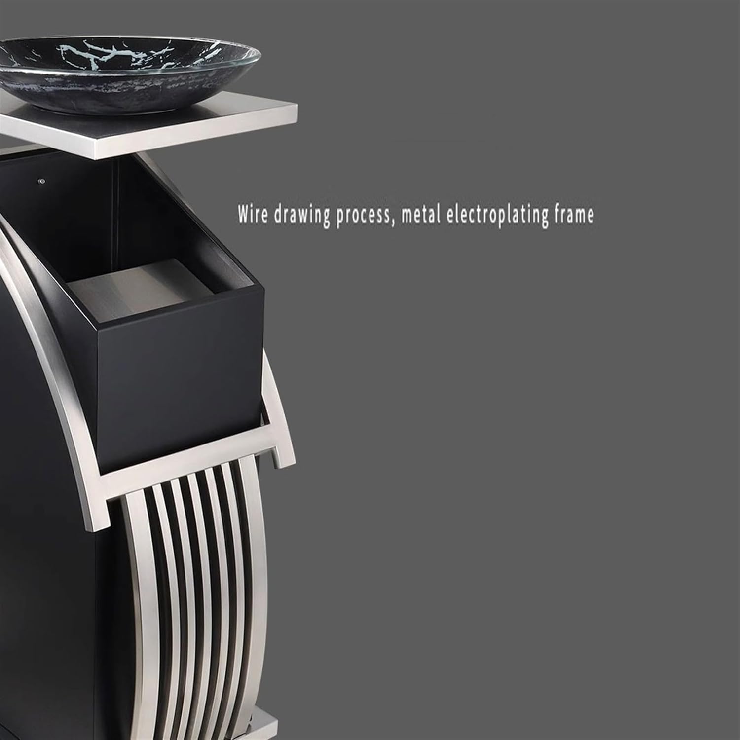 Garbage can Outdoor Trash Cans Hotel Hotel Ktv Lobby Lobby Sales Department Corridor Elevator Vertical Stainless Steel with Ashtray Garbage can