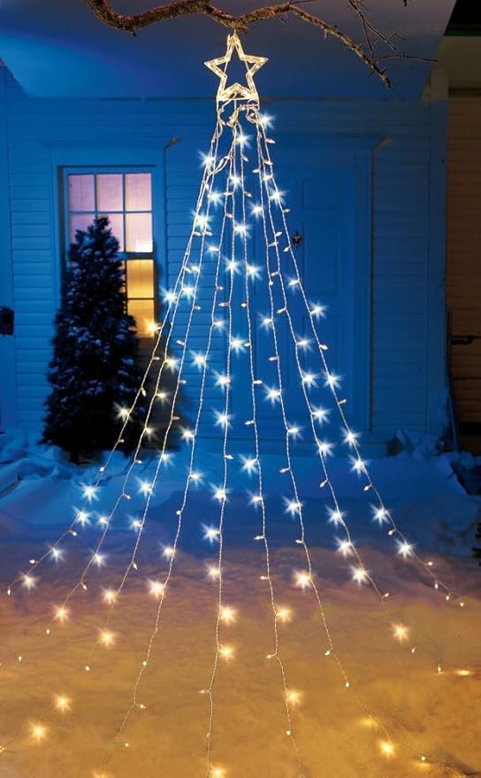 Amazon Com String Light Christmas Tree With Star Garden Outdoor