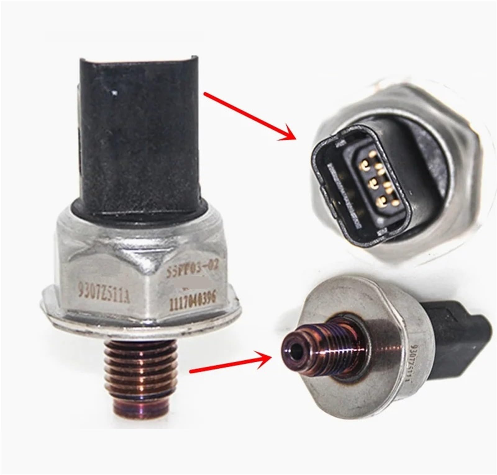 Einspritzdrucksensor‌ Kraftstoffverteilerrohr-Druckreglersensor Passend für Ssangyong Kyron 2.0 Xdi Passend für J-aguar X-TYPE 2.0 2.2 TDCI
