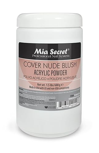 Mia Secret - Polvo acrílico Cover Nude Blush de 1.5 libras
