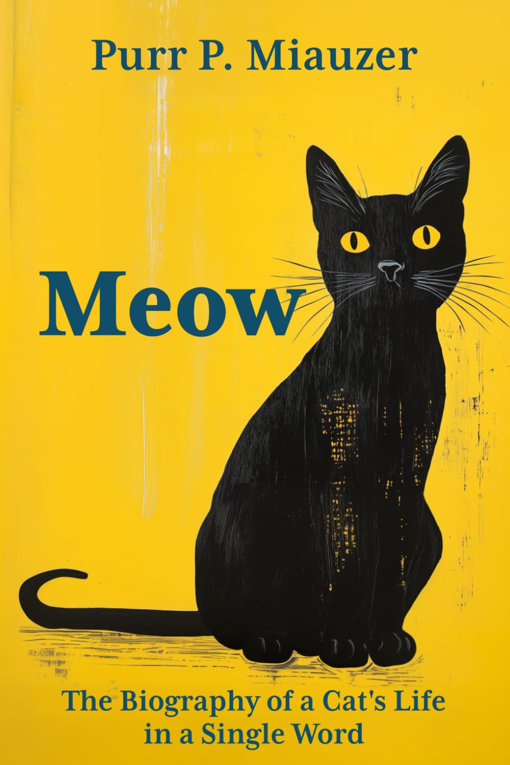 Meow - The Biography of a Cat's Life in a Single Word: Written in Feline Language I The Funniest Gift for Cat Lovers