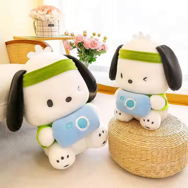 Image of Babique Cute Camera Dog Stuffed Plush Animal Soft Toys | Teddy Bear | Ideal for Birthdays & Special Occasions Girls /Boys, Baby Kids - 26 cm (Multi Color)
