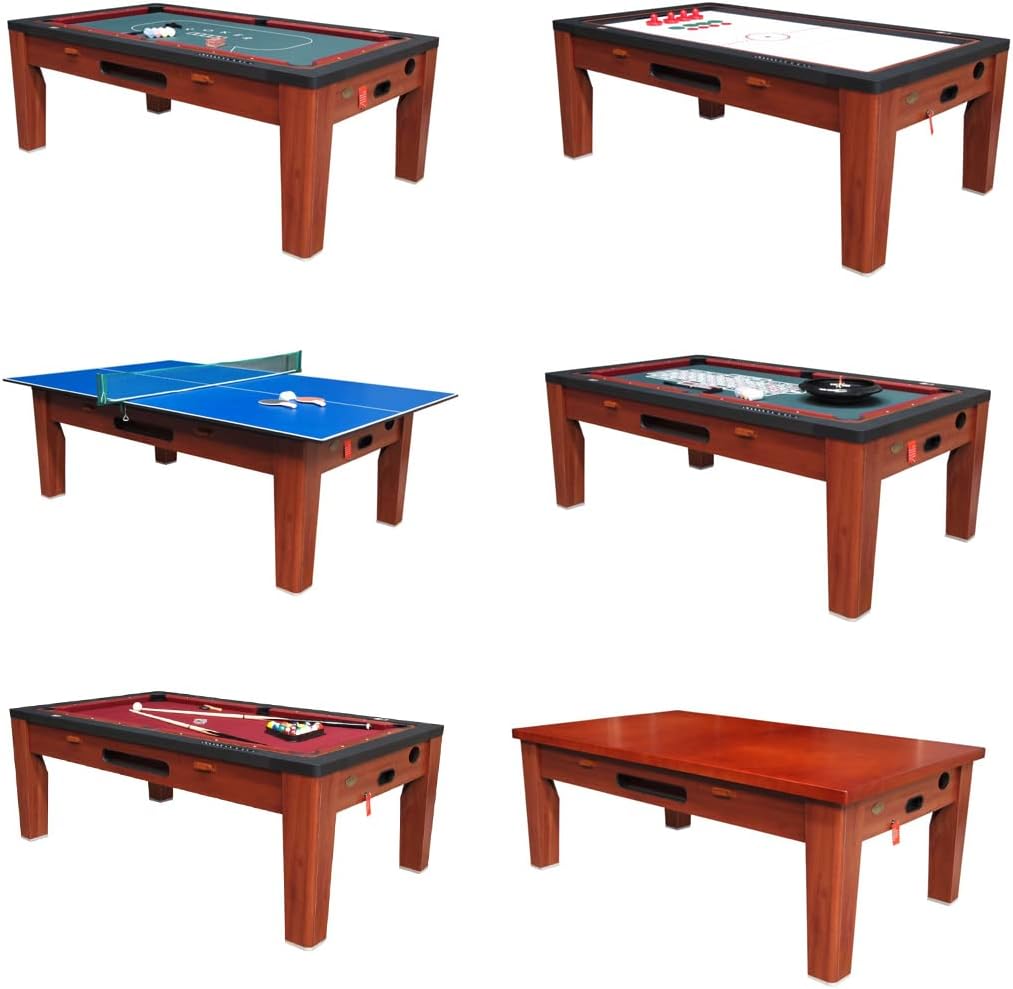 6 in 1 Multi Game Table Finish: Cherry