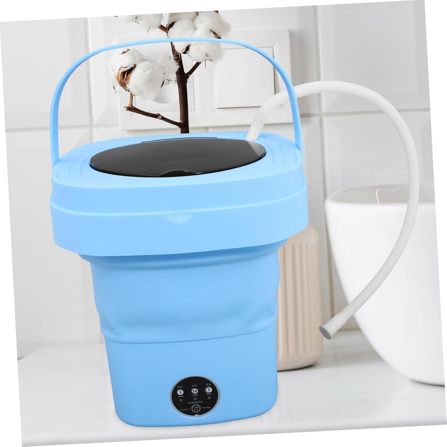 Homoyoyo Portable Mini Washing Machine Washer for Home and Dorm User-friendly Touchscreen Wash and -dry Function for Travel and Small Spaces