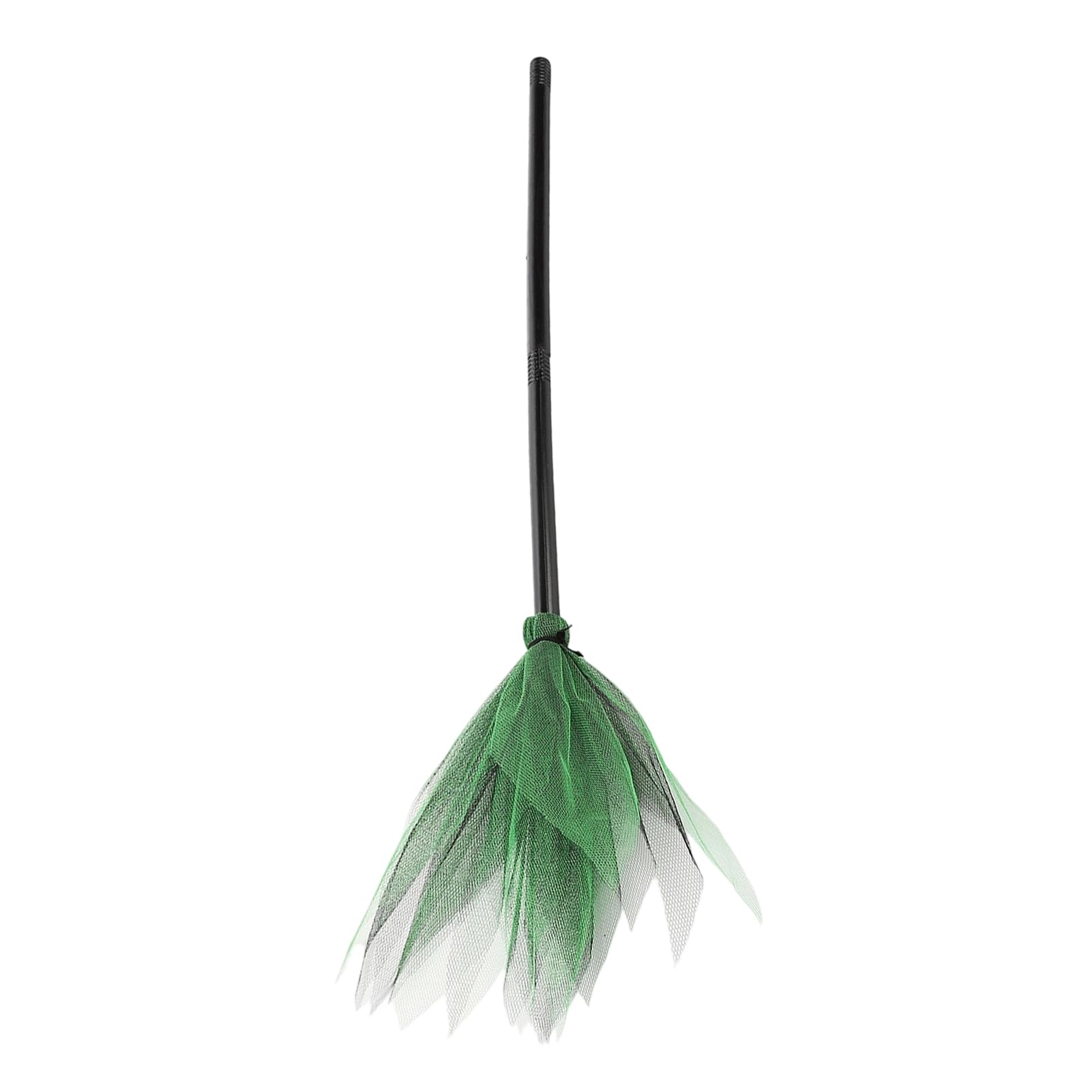 sugerou Halloween Witch Broom Prop, Detachable Mesh Wizard Broomstick for Cosplay Costume Party Stage Performance, Haunted House DecorationD