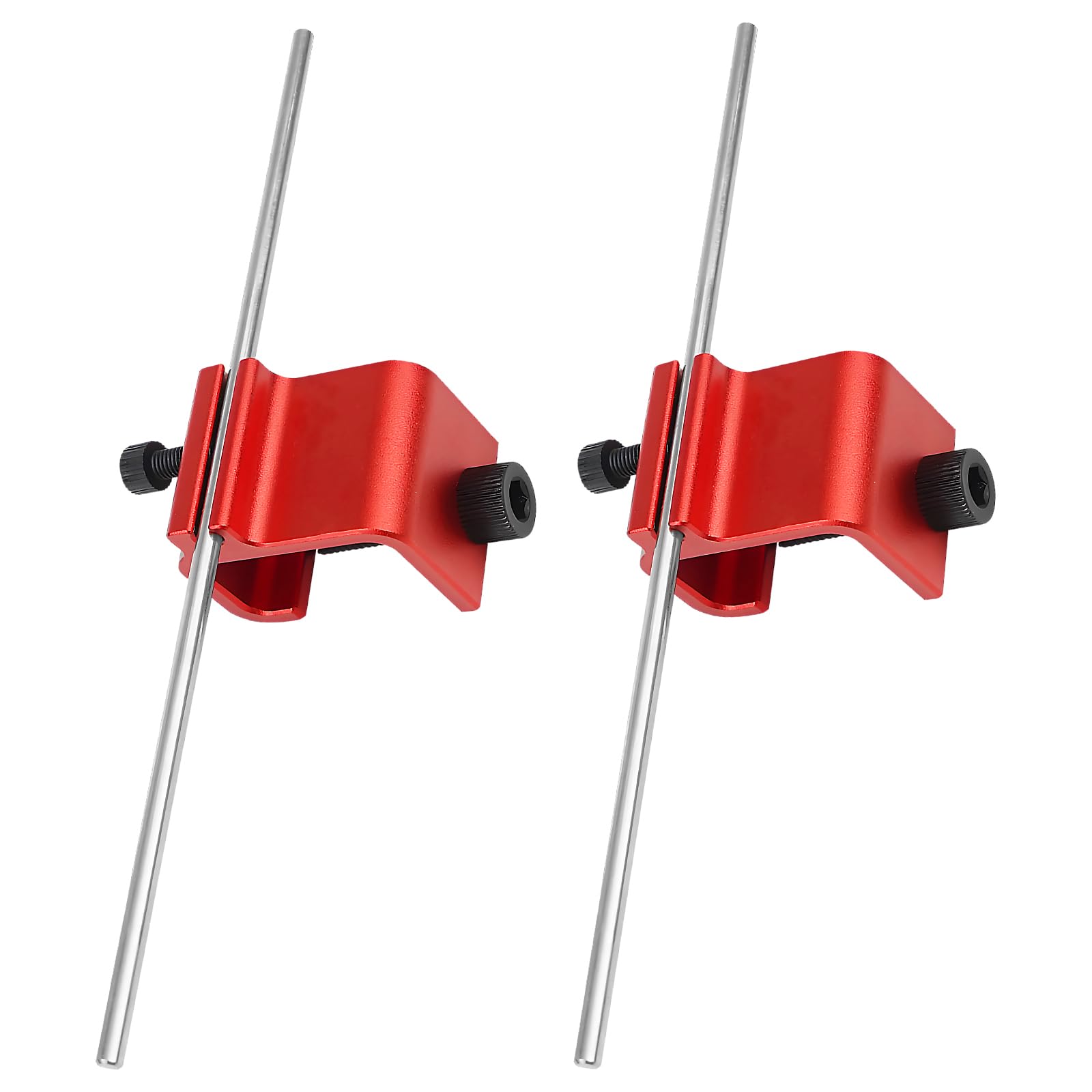 KVAEY 2 PCS Chain Alignment Tool for Motorcycle, 08-0048 Aluminum Sprocket Chain Adjustment Tool, Quick &amp; Accurate Professional Chain Alignment Tool Suitable for ATV Scooter Dirt Bike (Orange Red)