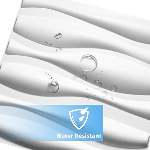 Miniatura 5 de Art3d Panel de pared decorativo 3D, 32 pies cuadrados de PVC, decoración de pared interior para sala de estar, dormitorio, vestíbulo, oficina,