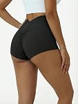 Booty Shorts Women High Waist V Back Scrunch Butt Yoga Shorts Butt Lifting Dance Rave Bottoms Mini Hot Pants