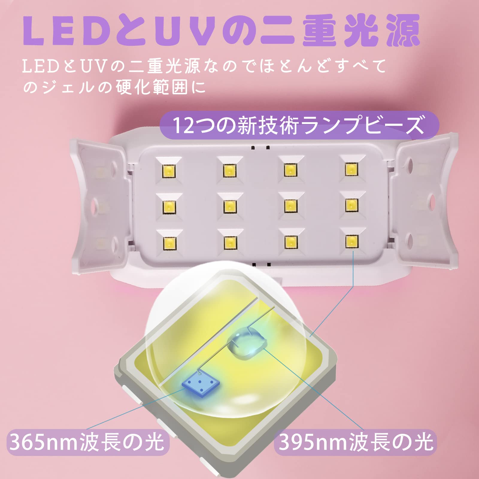 LED&UVライト Amazon.co.jp: Oaec LED & UV ネイルライト 36W ジェルネイル用