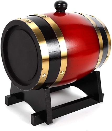 Miniatura 4 de Barril de whisky de 1,5 L, dispensador de barril de vino para el hogar, barriles de envejecimiento de roble para vino, licores, cerveza y licor (con