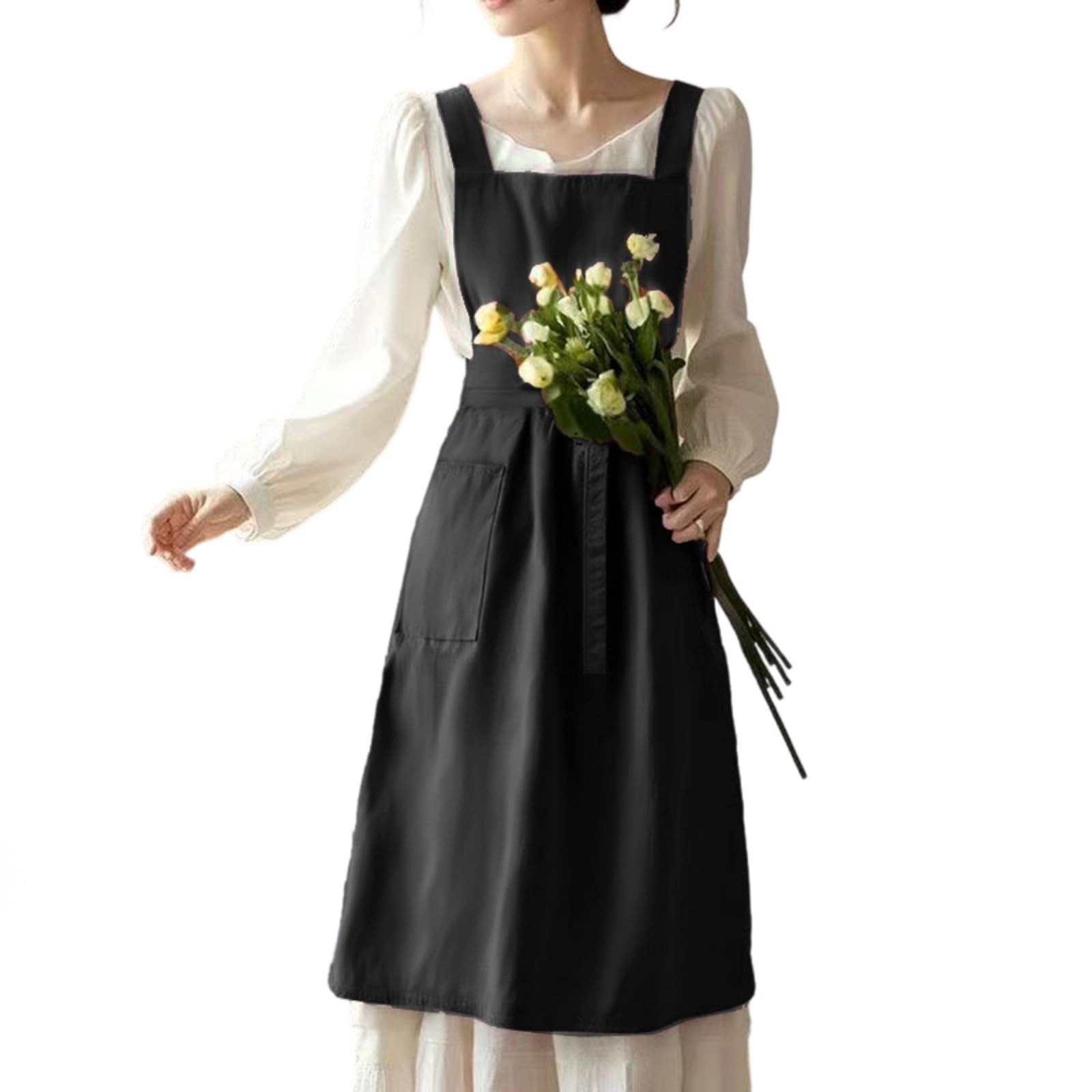 Kalttoy Stain Resistant Kitchen Apron Dress Waterproof Design Quick to Clean Solution for Home or Restaurant Pastry Chefs Apron Multifunctional for Restaurant Staff and Home and Kitchen