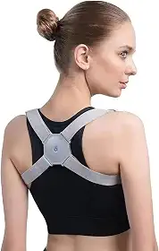 Corretor de Postura Inteligente com Sensor de Vibração - Alinhamento Ergonômico, Ajuste Universal Confortável, Ideal para Adultos e Crianças, Alívio Eficaz de Dores nas Costas