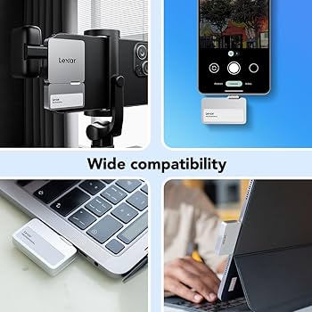 Amazon | Lexar Professional Go Portable SSD 1TB ハブ付き