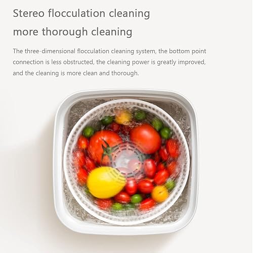 Miniatura 3 de MNSRRN Spinner para ensalada de prensa, 7 l, de gran capacidad, fácil de usar, con sistema de drenaje integrado para productos frescos y limpios de