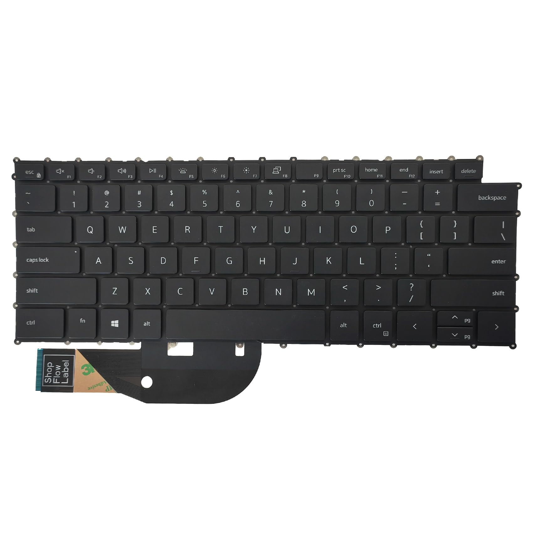 WWGTMC Backlit US Keyboard for Dell XPS 15 9500 9510 9520 XPS 17