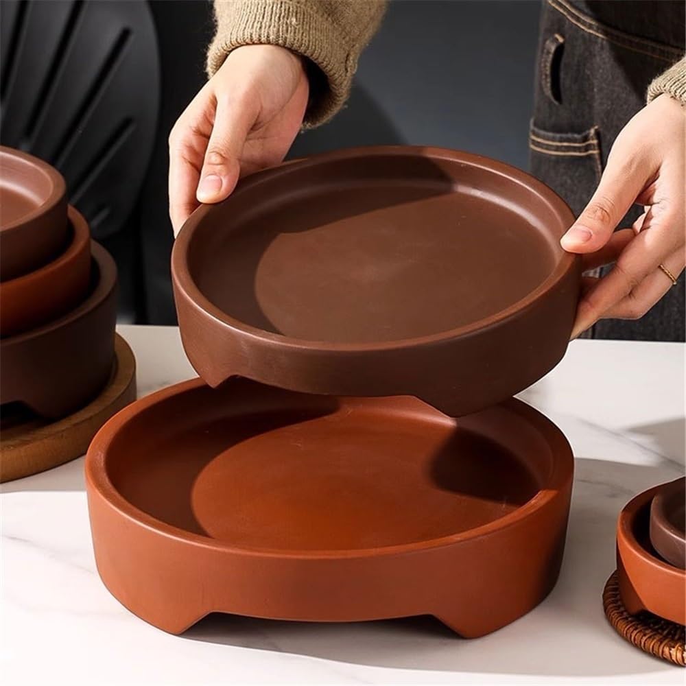 podstawka pod doniczkę do roślin, podstawka pod doniczkę, podlewanie roślin, okrągła ceramiczna doniczka do kwiatów (dł.)