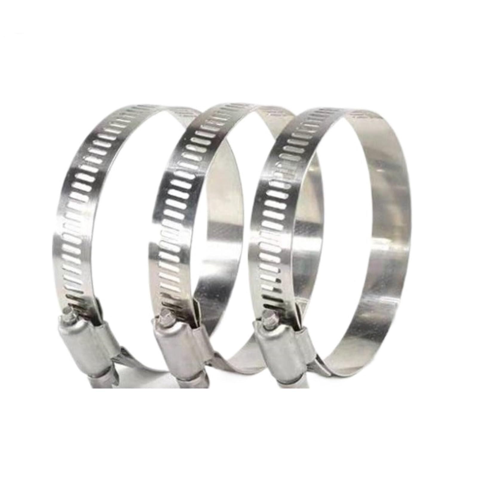 60pcs Adjustable Stainless Steel Hose Clamps for Fuel Pipes