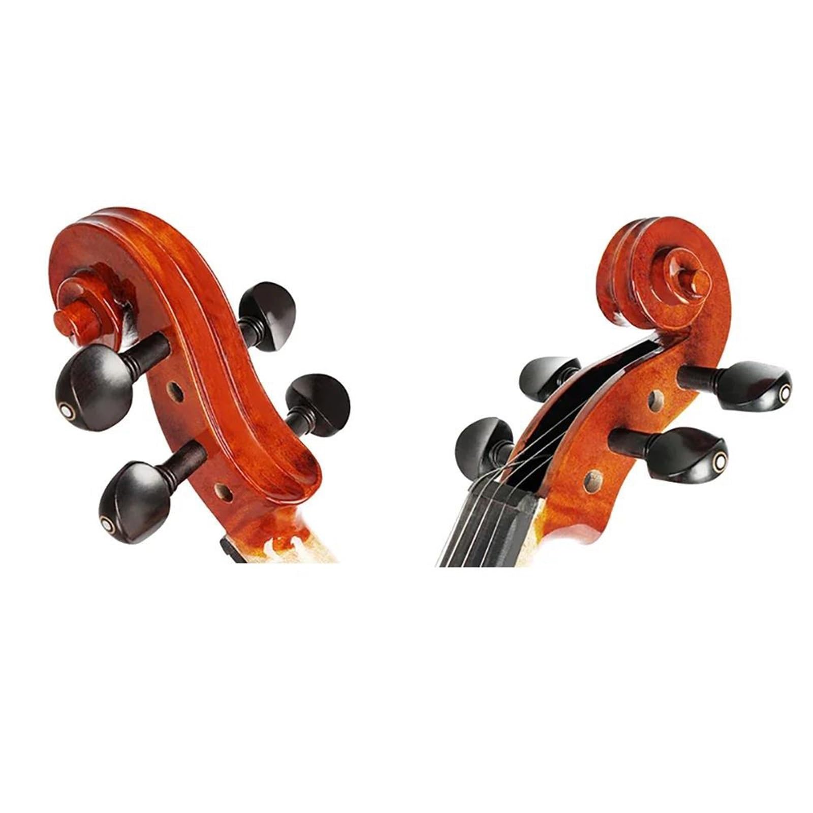 Violino Professionale Fatto A Mano 4/4 In Acero Tigre Per Principianti Adulti Con Parti(Violin)