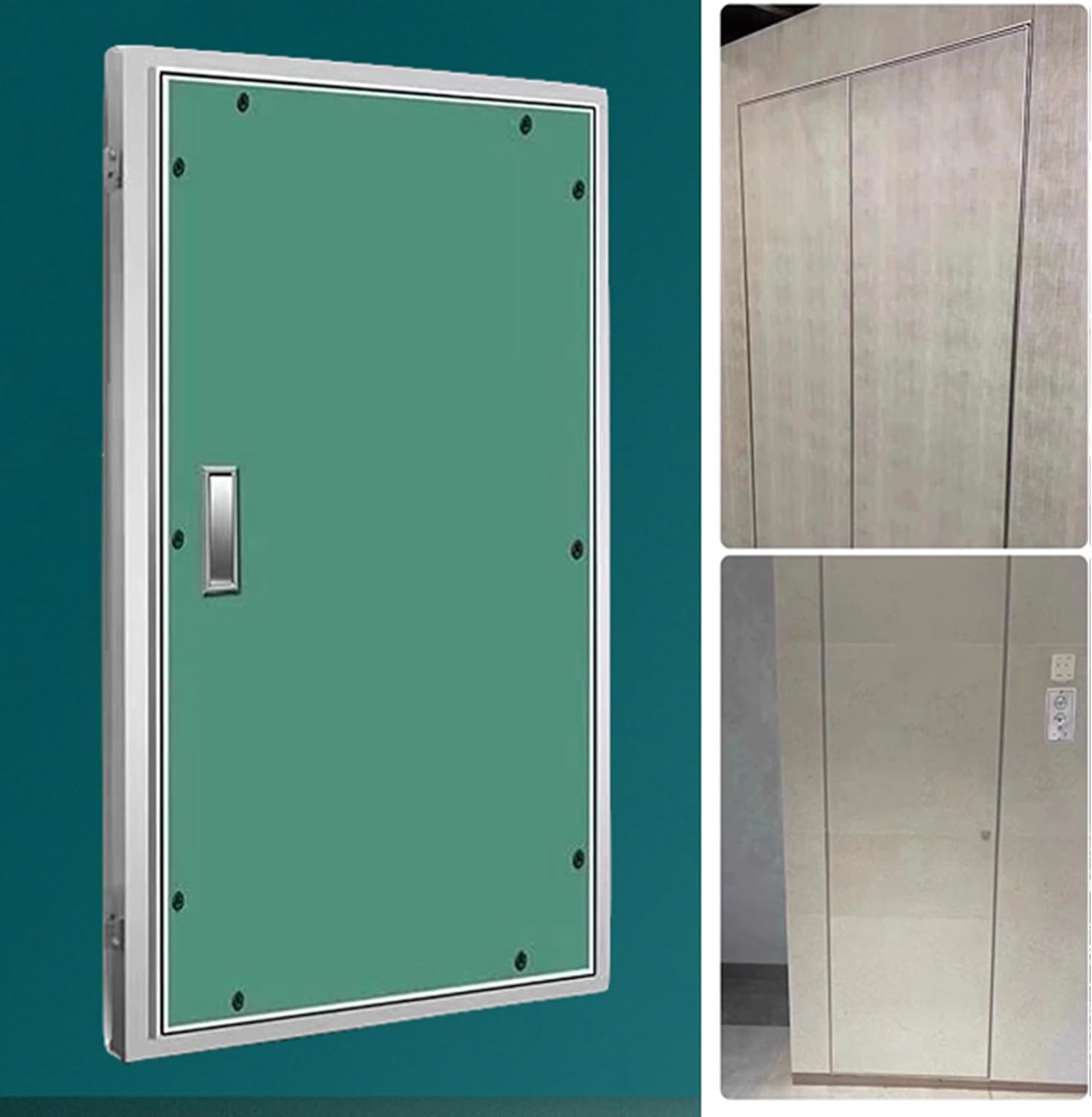 Large Hidden Access Panel for Drywall, Access Panel for Drywall, Aluminum Alloy Inspection Hatch Cover for Wall and Ceiling Electrical and Plumbing(30 * 40cm/11.8 * 15.7in)