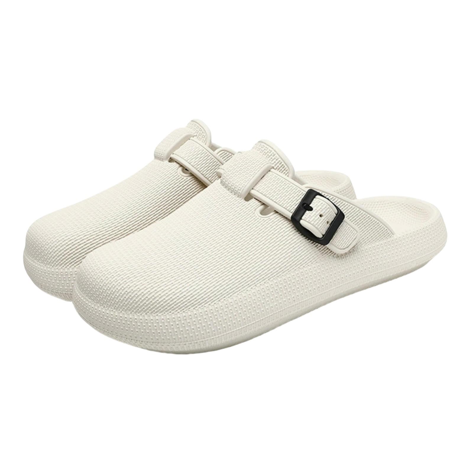 Claquette Hommes Eva Slippers Sandales De Plage Extérieure pour Femmes Hommes-beige-38-39 (adapté Aux Pieds 37-38 Taille)