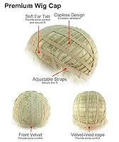 Vista 3 de Charlie's Angels - Peluca de los años 70, color marrón, para disfraz de sepia, pelucas largas onduladas de longitud media de la espalda de los años