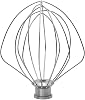 KITCHPOWERR KN256WW 6-Wire Whip Attachment for KitchenAid 6 Quart Bowl-Lift Stand Mixer Accessory Replacement, Egg Cream Stirrer, Cakes Mayonnaise Stainless Steel Whisk
