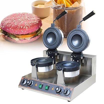 Eiscreme-Burger-Maker, Ufo-Burger-Maker 1300 W, Panini-Presse, kommerzielle antihaftbeschichtete Panini-Presse für Hamburger, 50–300 °C einstellbare Temperatur für den gewerblichen Heimgebrauch