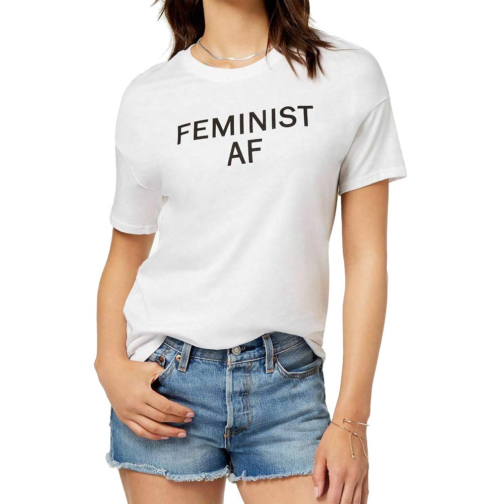 Carbon CopyWomen's Feminist AF Graphic Short Sleeve Top