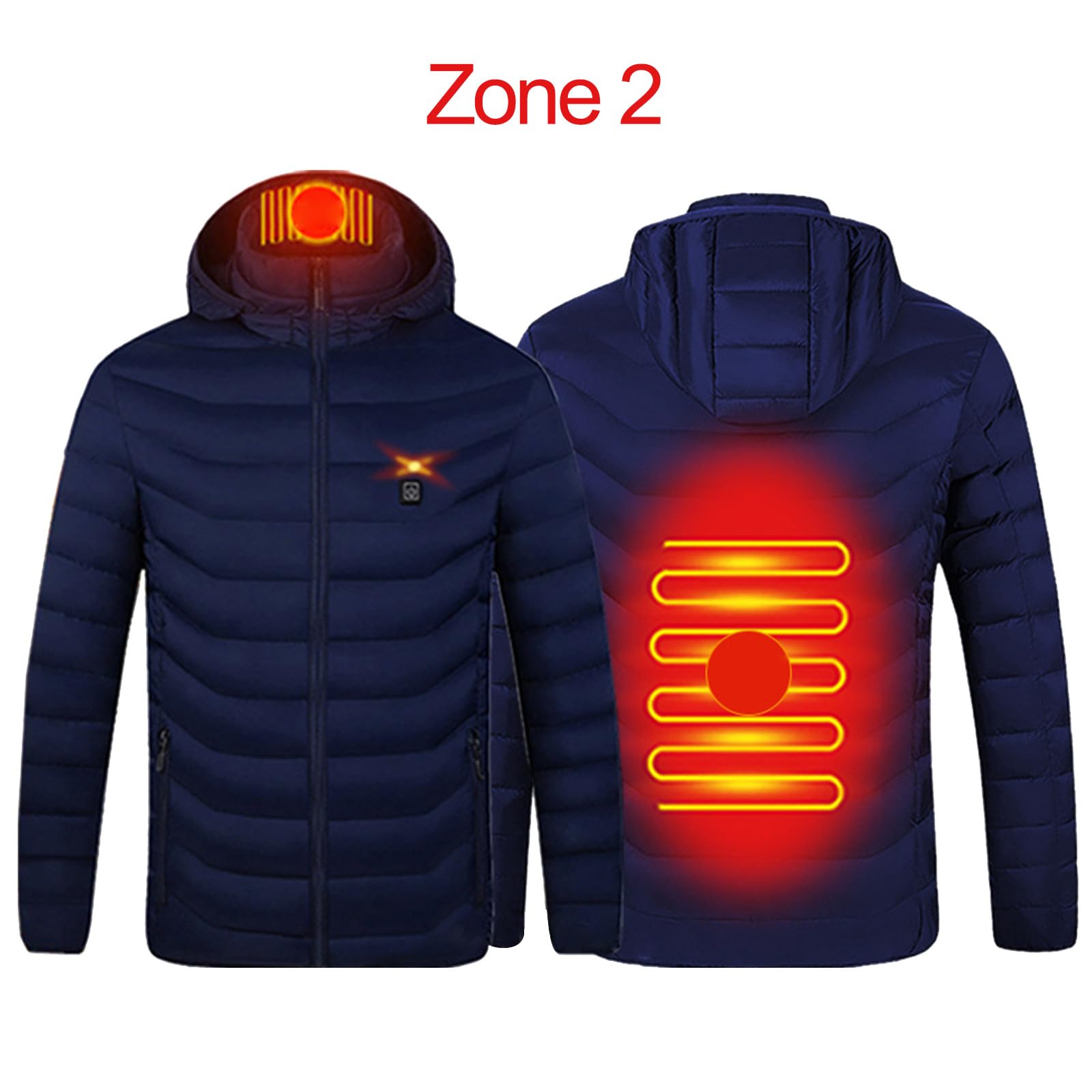 Cappotto Riscaldante Elettrico Impermeabile Inverno Outdoor Giacche 3 Livelli Uomo Riscaldato per Campeggio Inverno Riscaldato