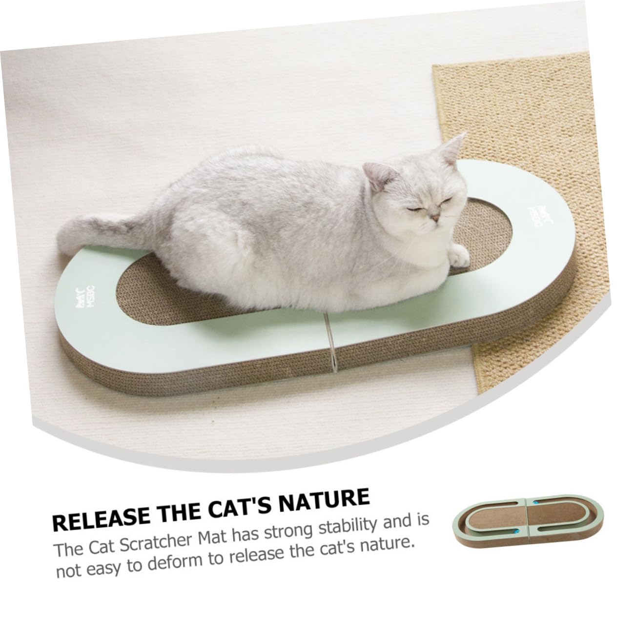 YARNOW Rascador para Gatos de Cartón Ondulado Plegable Bola para Desestresar Hogar