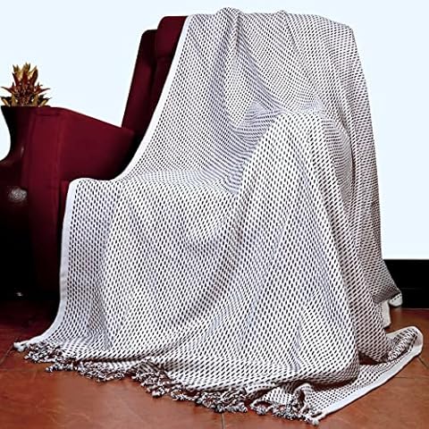 Tiny Break Cotton Harmony Throw - 140 x 180 cm - Brown - Pack of 1 Cover