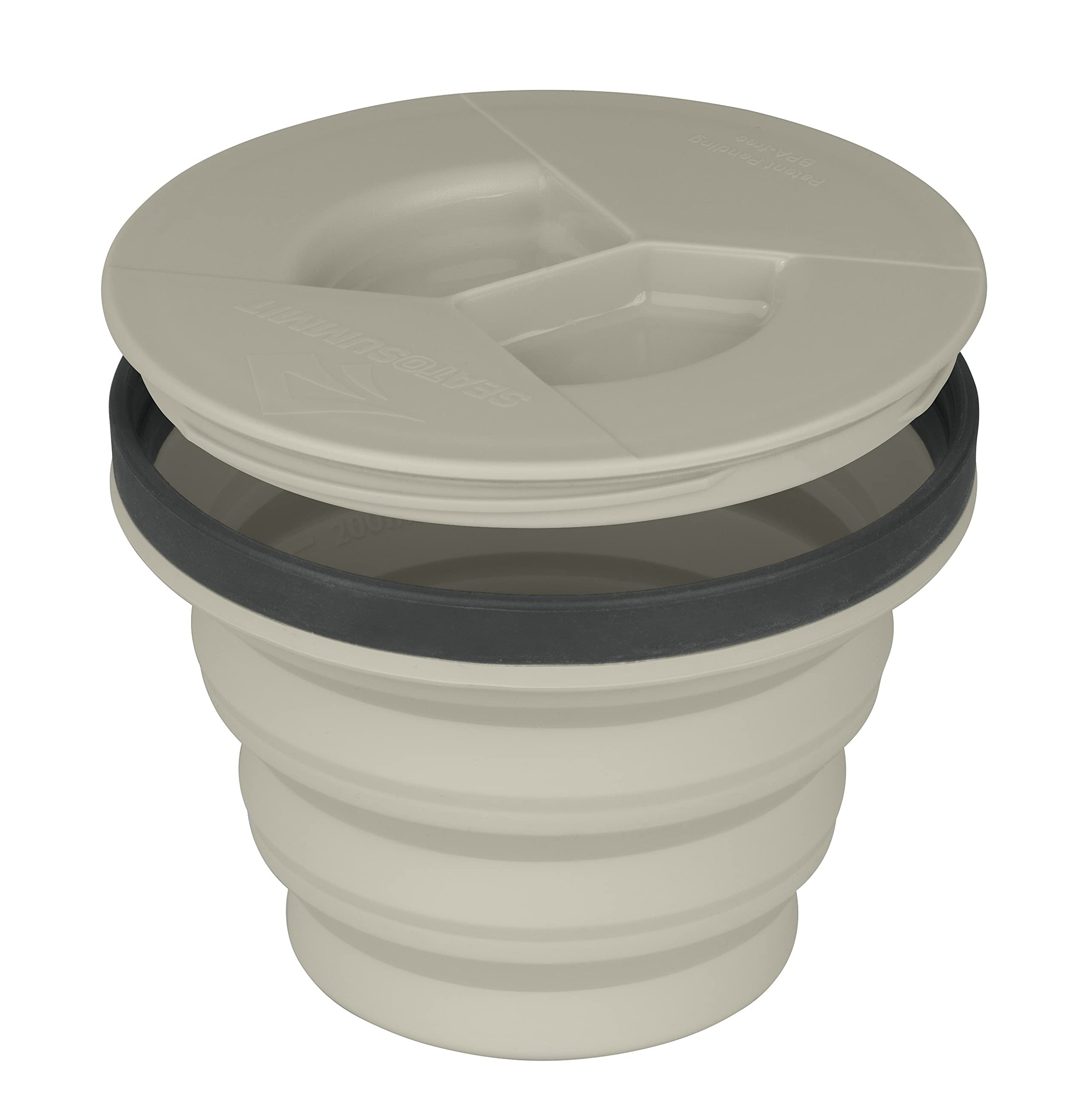 Sea to Summit X-Seal & Go Collapsible Food Storage Container, M (14 oz), Sand