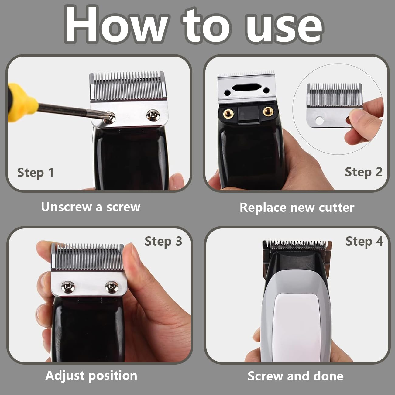 Professional Replacement Blades for WAHL Magic Clip 8148 & Clippers Adjustable - Image 3