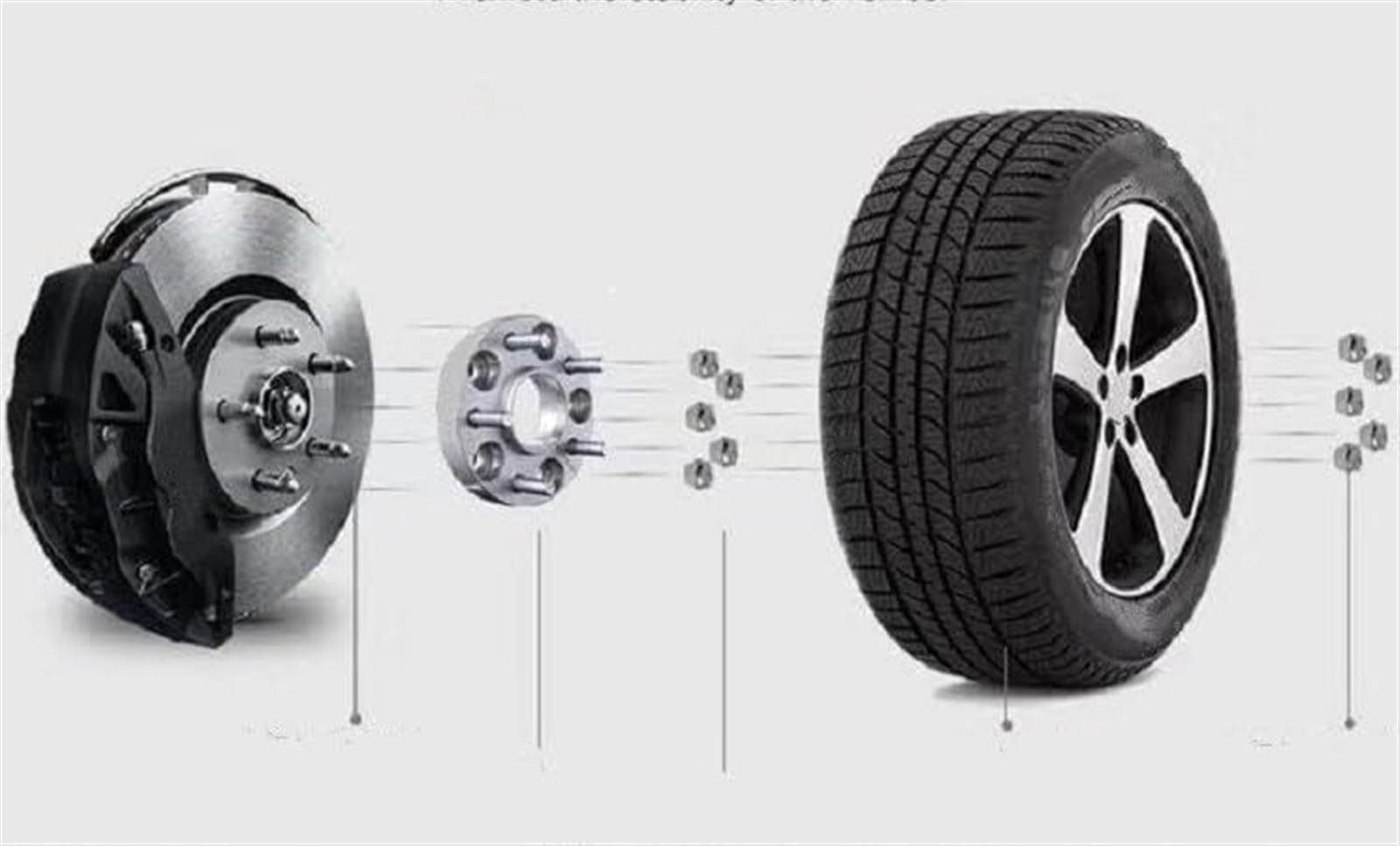 Dystans kół do kół samochodowych Kia 5 x 114,3 piasta do śruby Centric 67.1: M12 * 1,5 aluminiowy zestaw dystansowy do kół adapter 15-35 mm przekładki kół