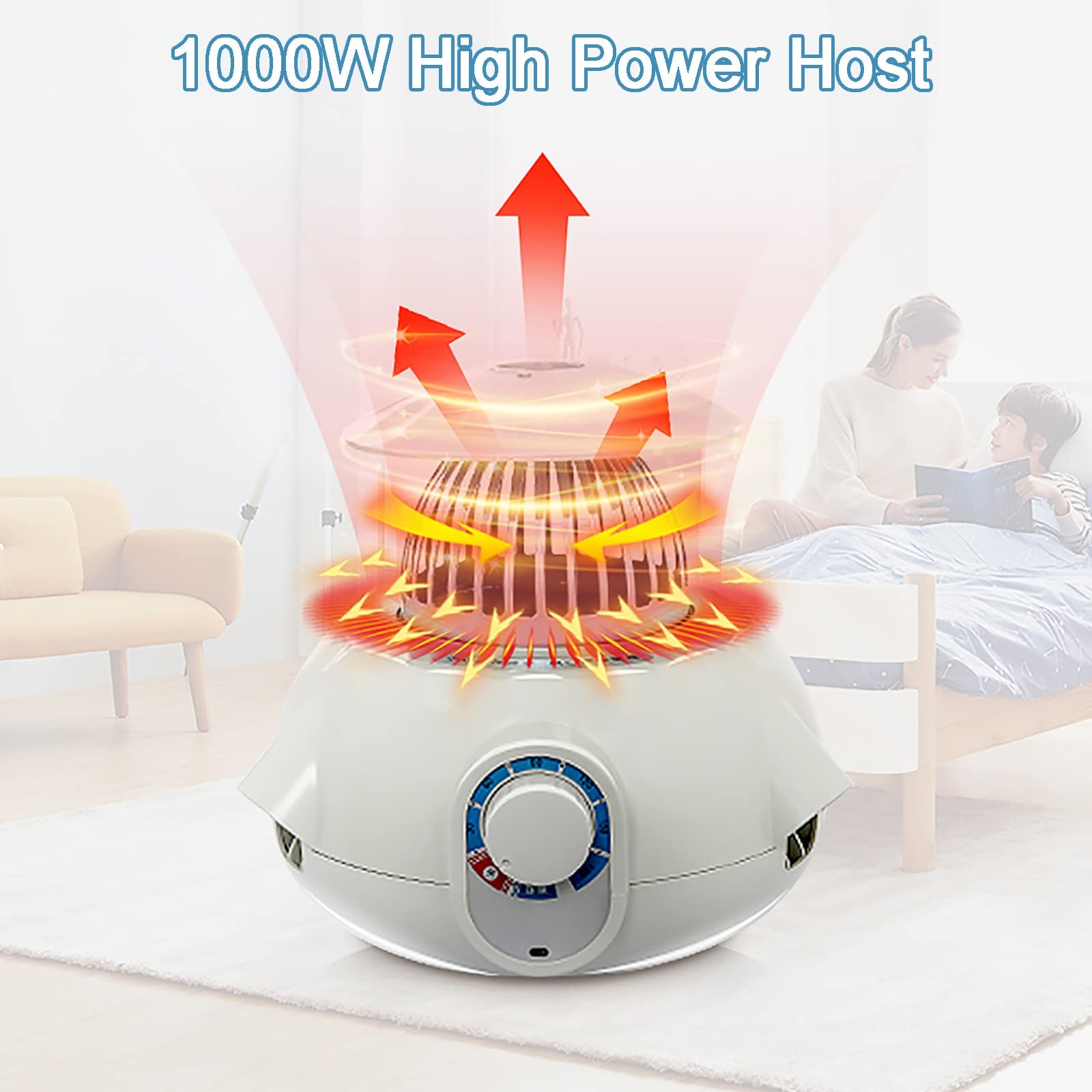 1000W Maison sèche-Linge électrique Portable Grande capacité Double Alliage d'aluminium économie d'énergie Humide intérieur séchage à l'air Chaud vêtements (Color : Pink)