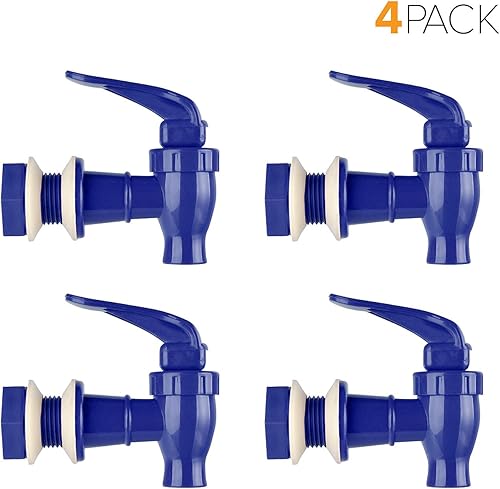 Vista 54 de Brio Válvula de repuesto para dispensador de agua, paquete de 4 grifos enfriadores para dispensadores de bebidas, vajillas, refrigeradores y más