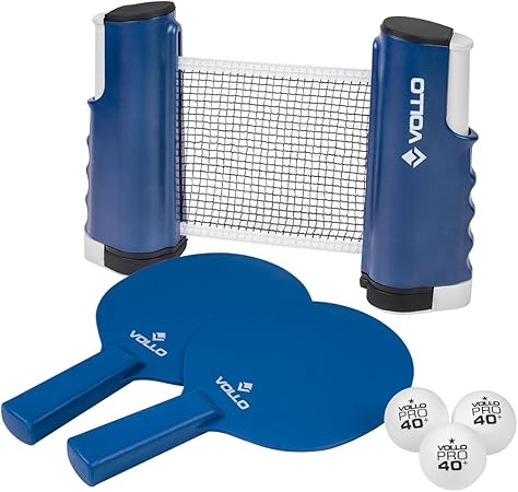 Kit Ping-Pong Vollo 2Raquete+3Bolas+Suporte/Rede VT810-R Unissex Menor preço em Kit Ping-Pong Vollo 2Raquete+3Bolas+Suporte/Rede VT810-R Unissex