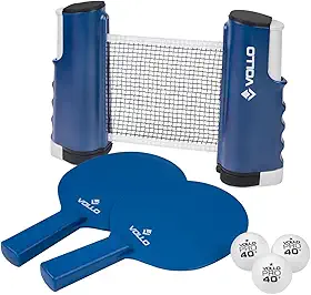 Kit Ping-Pong Vollo 2Raquete+3Bolas+Suporte/Rede VT810-R Unissex