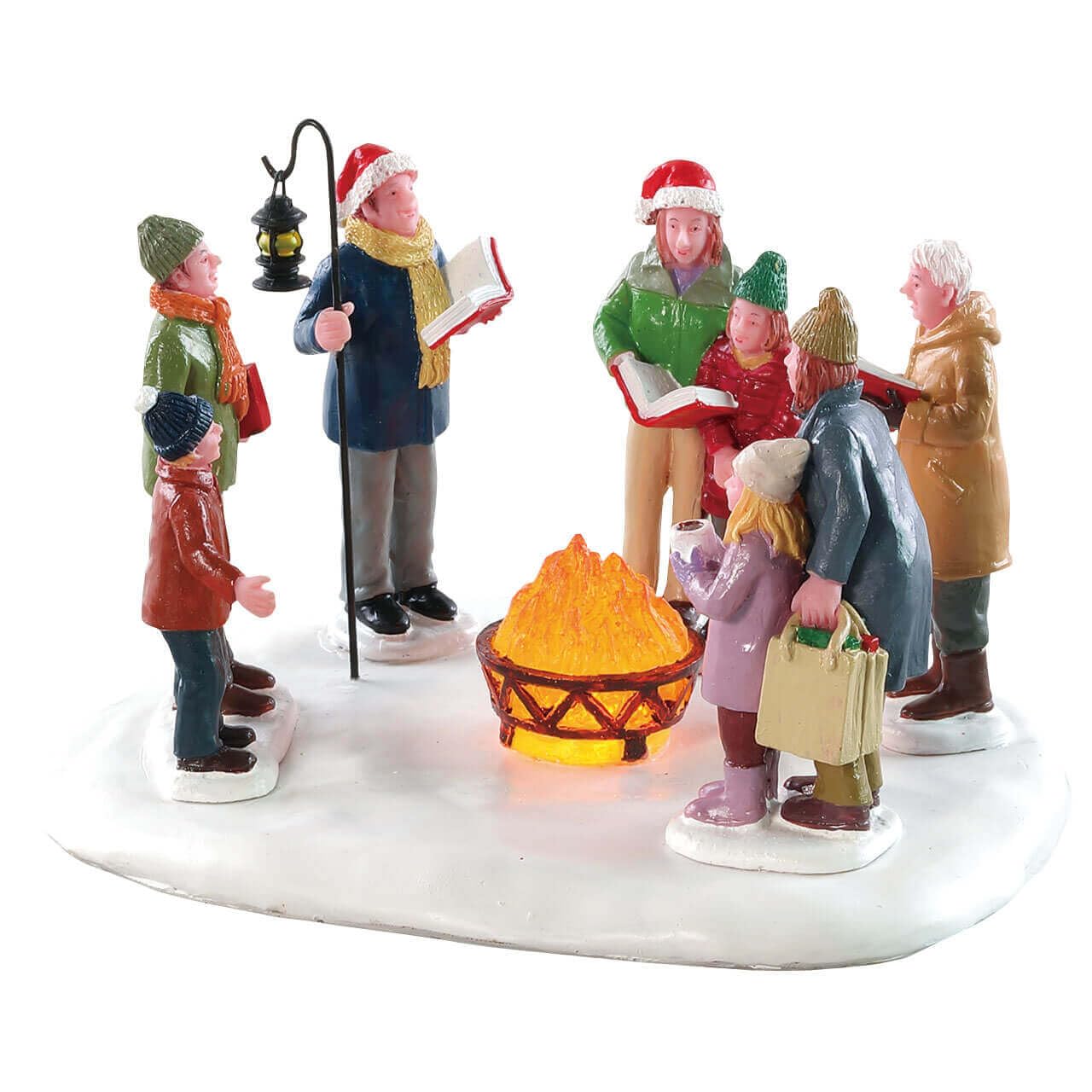 Lemax Christmas Village Toasty Caroling Lighted Table Accent | New to 2018 | SKU 84362