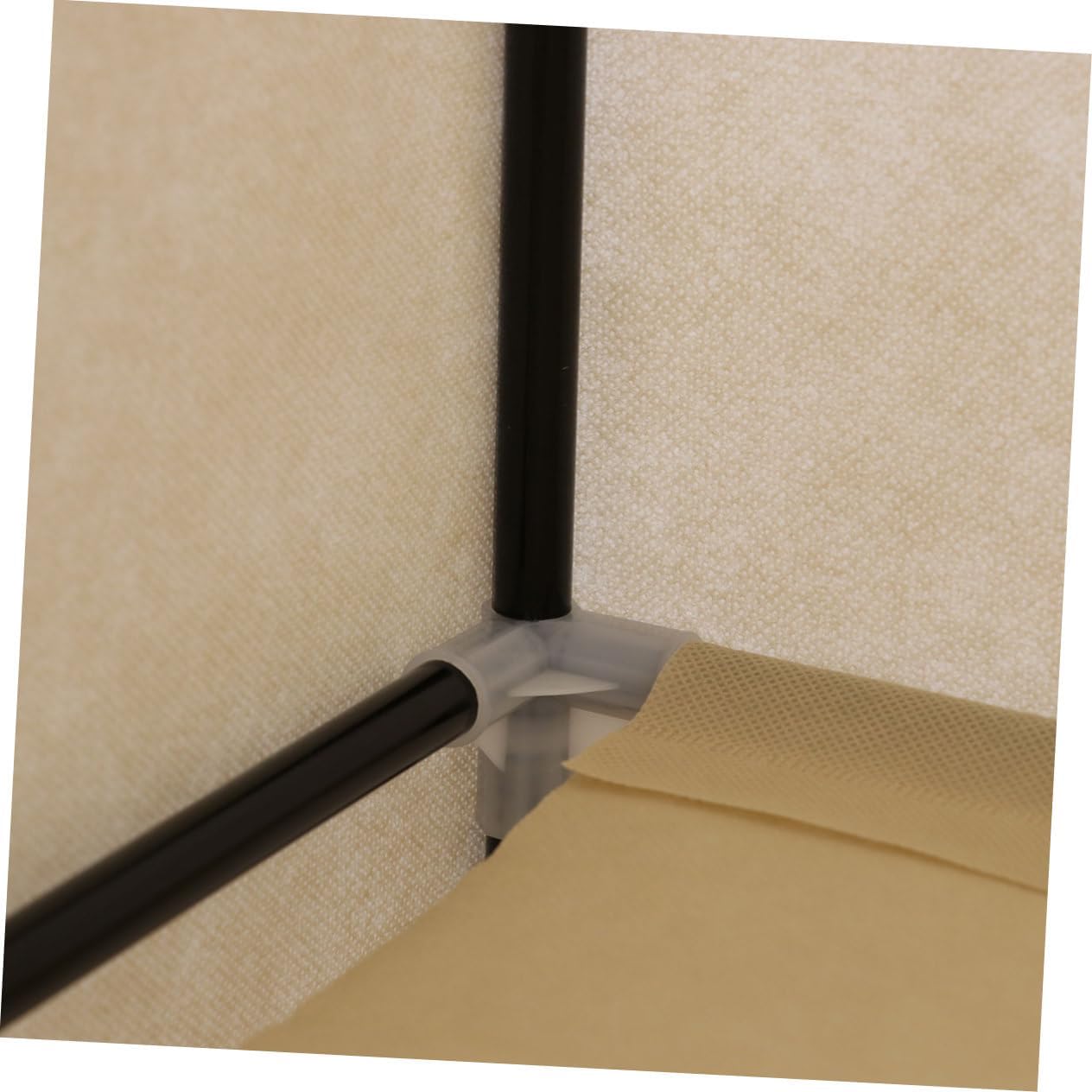 Non-Woven Fabric Portable Wardrobe Closet Sturdy Metal Frame Hanging Shelves Space for Dormitory School