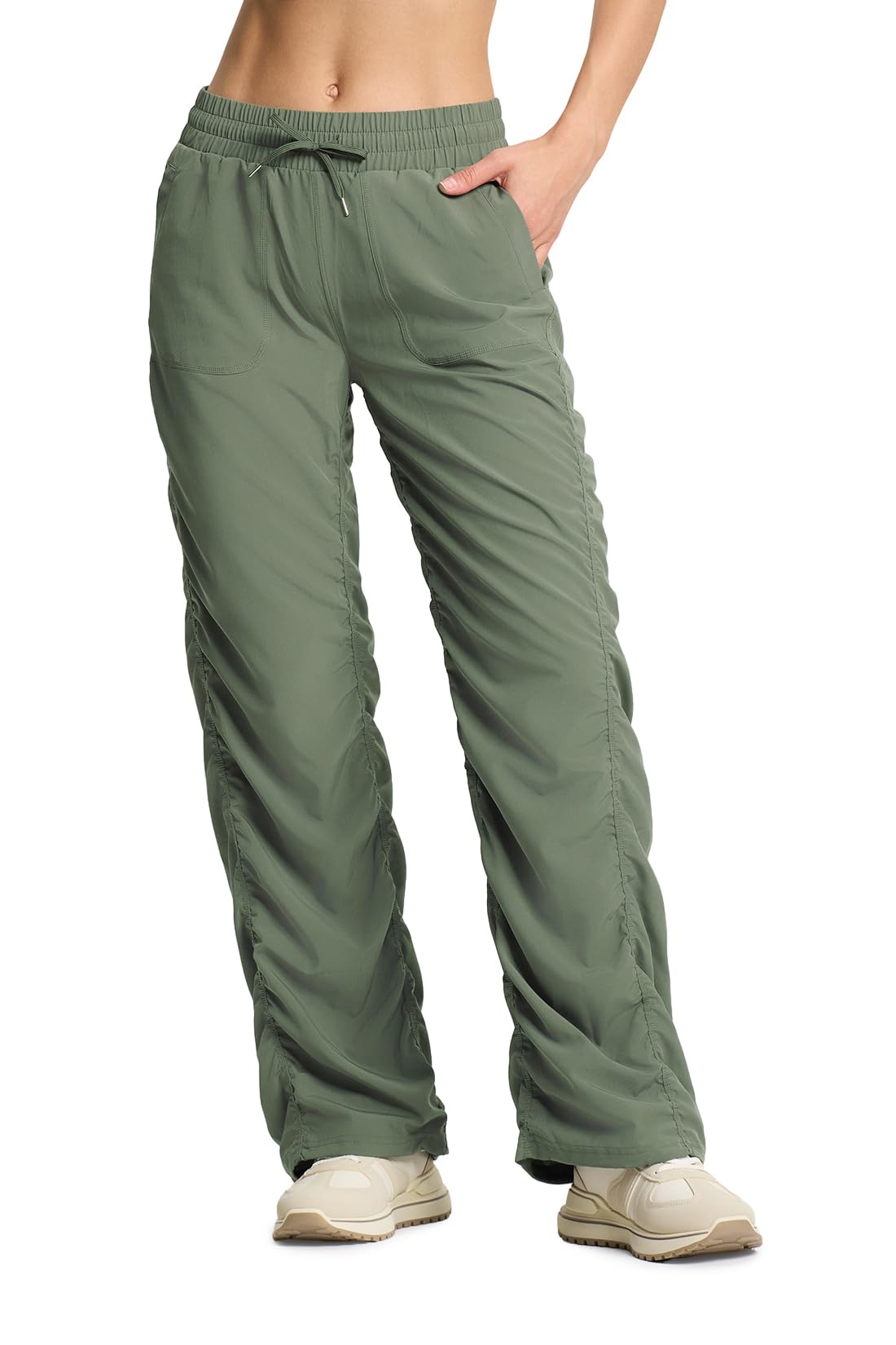 Yogipace Women's 25"/28"/31"/34" Lightweight Wrinkle Resistant Dance Studio Pants Travel Pant