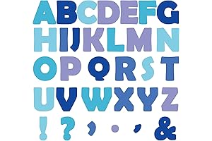 "Blue Bliss Bulletin Board Letters": Adorning Walls with Wintery Words